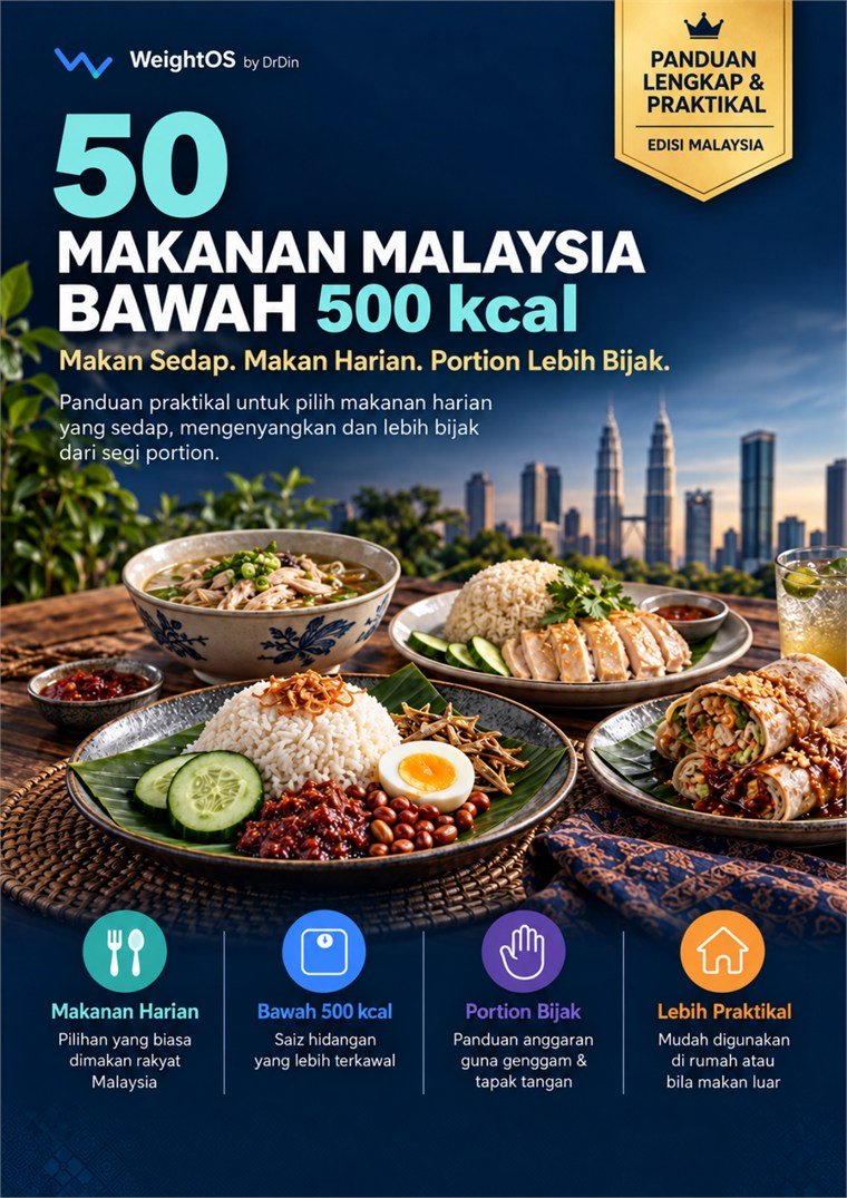 Cover ebook 50 Makanan Malaysia Bawah 500 kcal